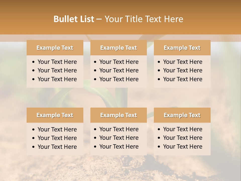 Dirt Beginnings Grain PowerPoint Template