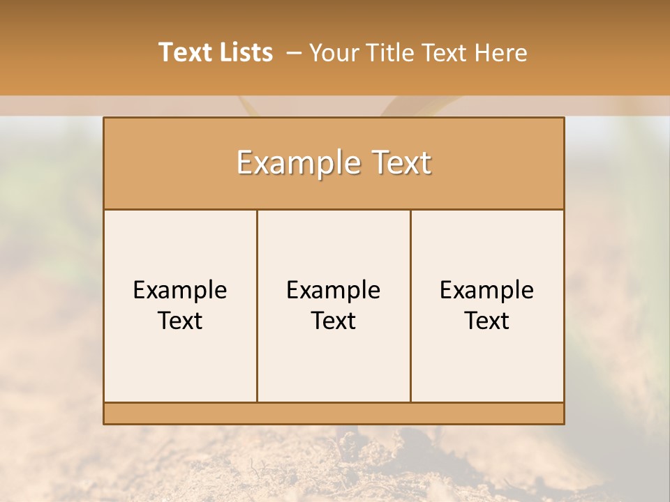 Dirt Beginnings Grain PowerPoint Template