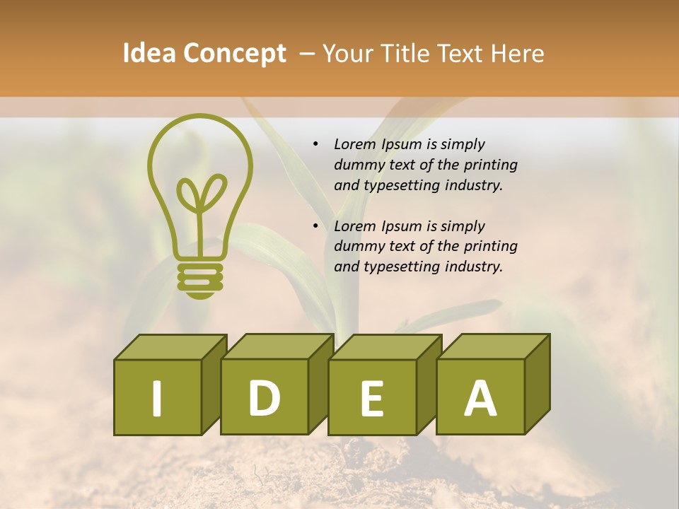 Dirt Beginnings Grain PowerPoint Template