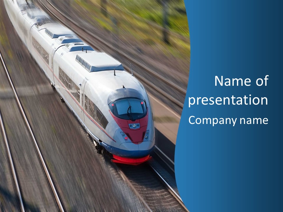 Diesel Commute Passenger PowerPoint Template