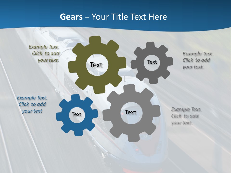 Diesel Commute Passenger PowerPoint Template