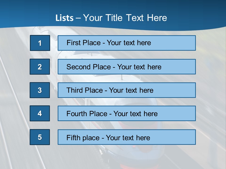 Diesel Commute Passenger PowerPoint Template