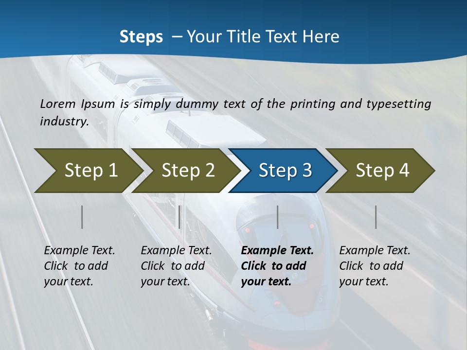 Diesel Commute Passenger PowerPoint Template