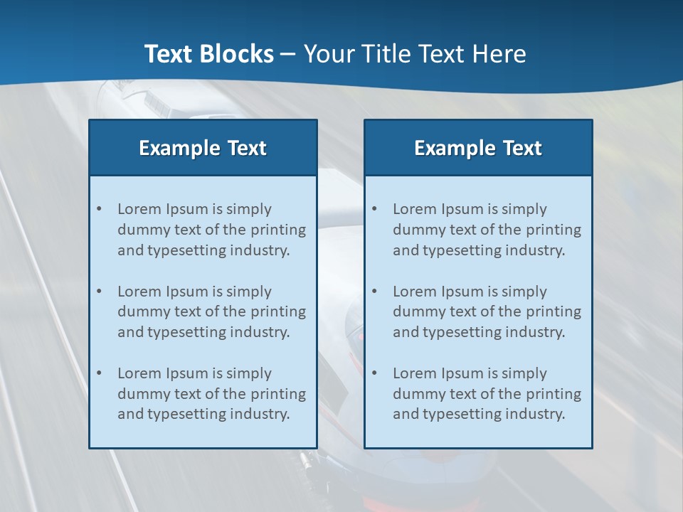 Diesel Commute Passenger PowerPoint Template