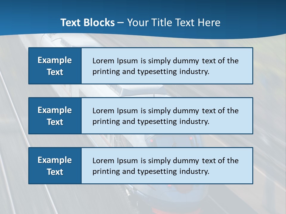Diesel Commute Passenger PowerPoint Template