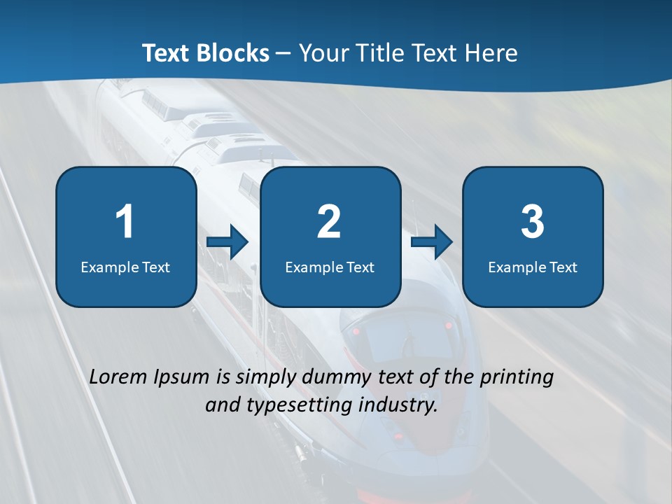 Diesel Commute Passenger PowerPoint Template
