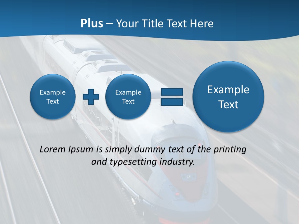 Diesel Commute Passenger PowerPoint Template