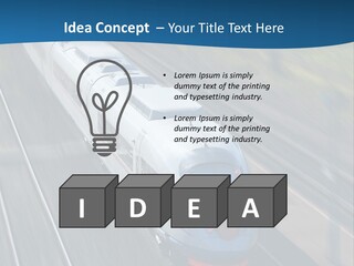 Diesel Commute Passenger PowerPoint Template