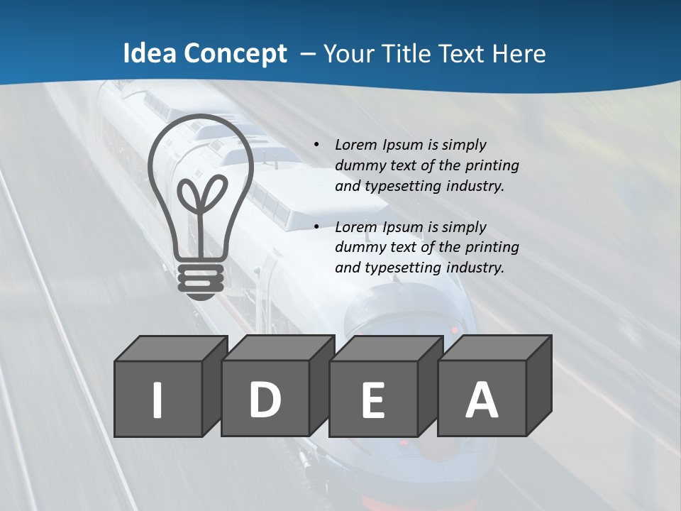 Diesel Commute Passenger PowerPoint Template