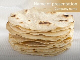 Bread Corn White PowerPoint Template