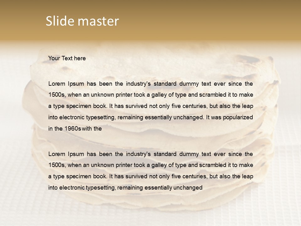 Bread Corn White PowerPoint Template