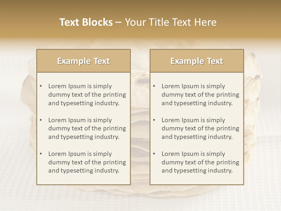 Bread Corn White PowerPoint Template