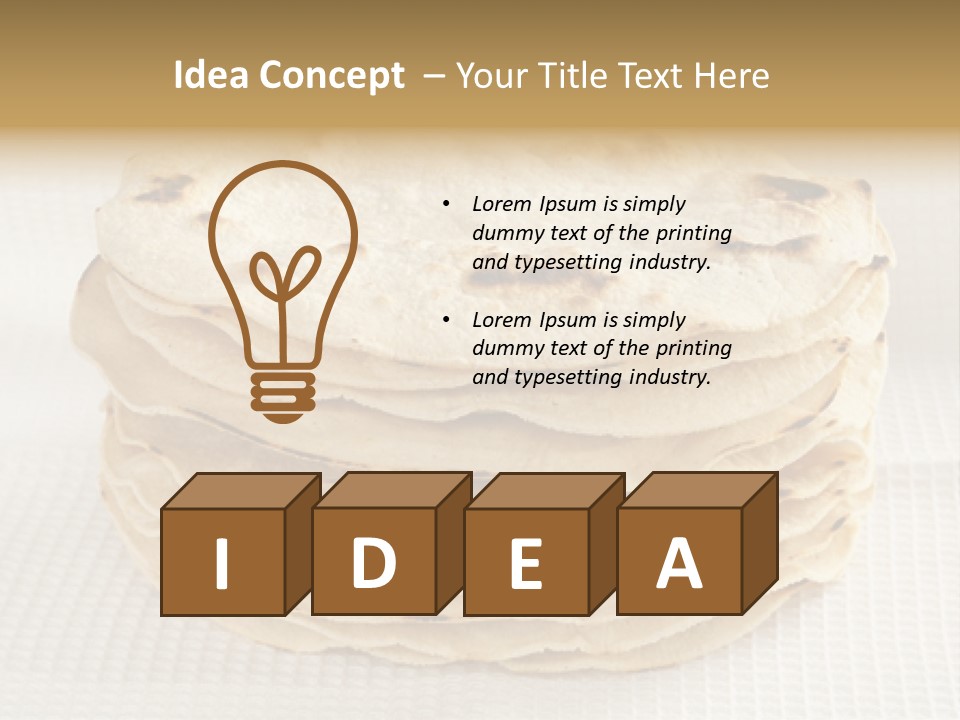 Bread Corn White PowerPoint Template