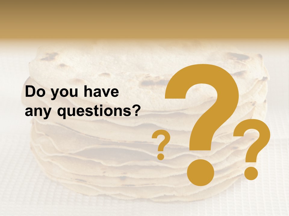 Bread Corn White PowerPoint Template