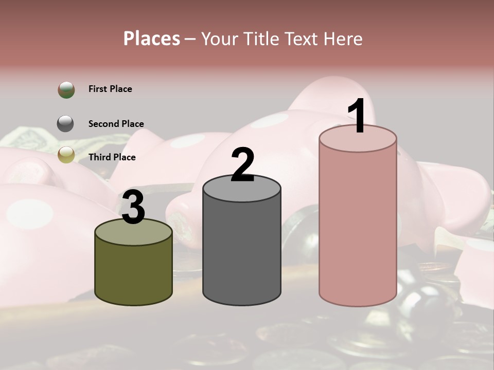 Bills Dollars Pennies PowerPoint Template