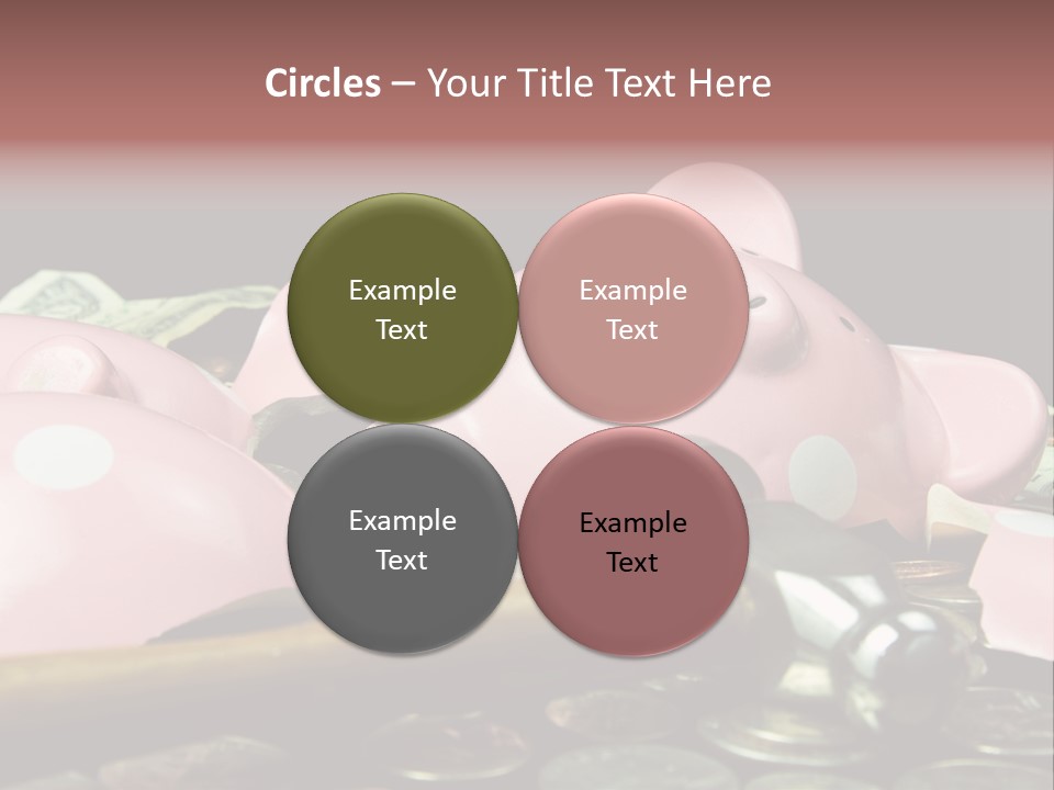 Bills Dollars Pennies PowerPoint Template