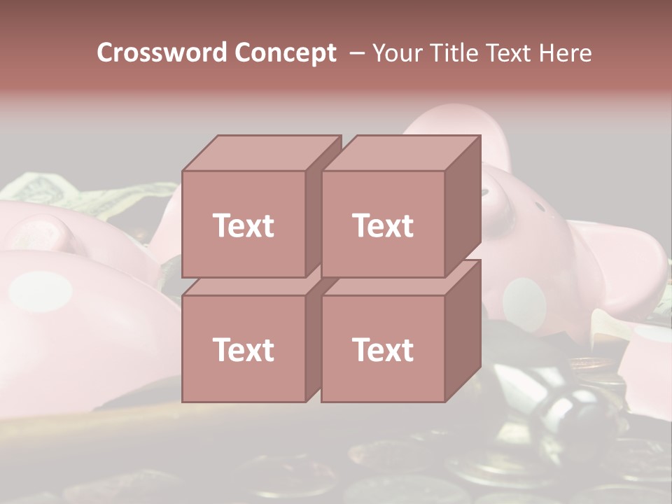 Bills Dollars Pennies PowerPoint Template