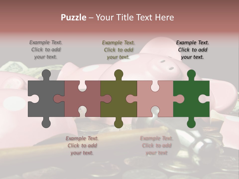 Bills Dollars Pennies PowerPoint Template