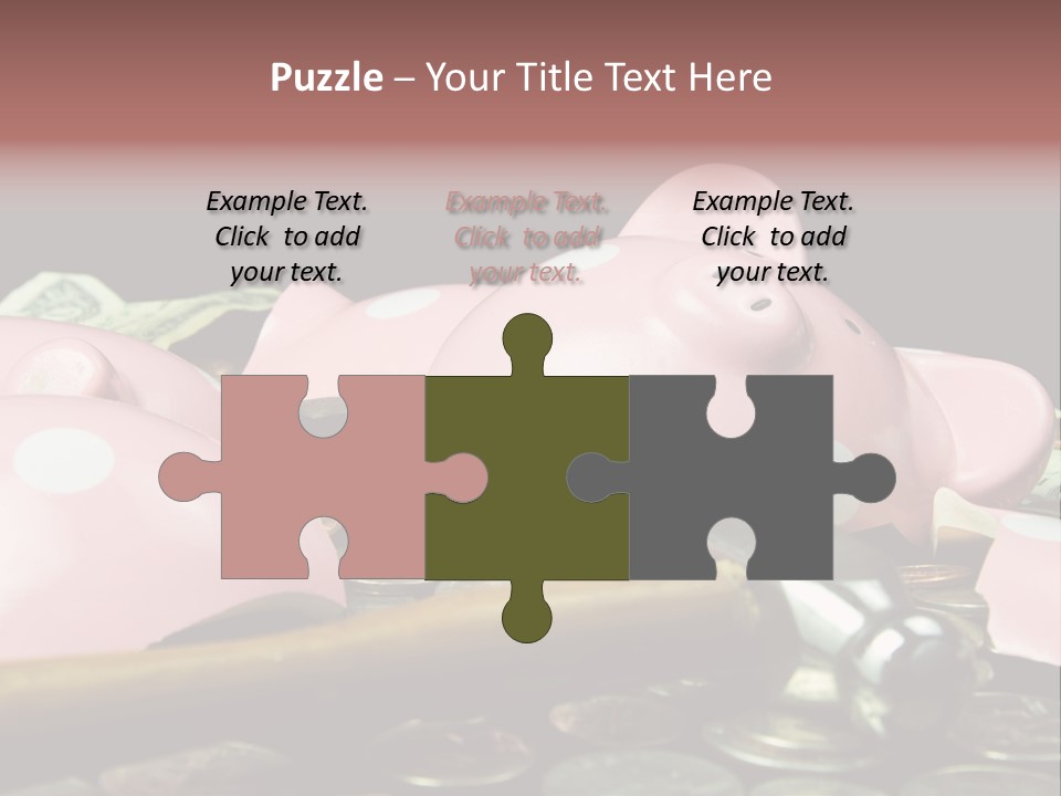 Bills Dollars Pennies PowerPoint Template