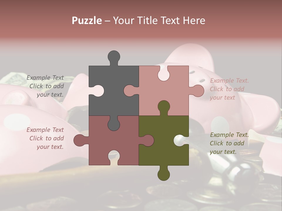 Bills Dollars Pennies PowerPoint Template