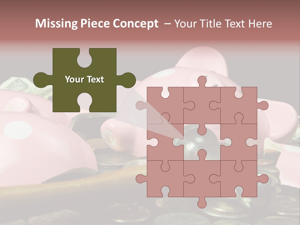 Bills Dollars Pennies PowerPoint Template