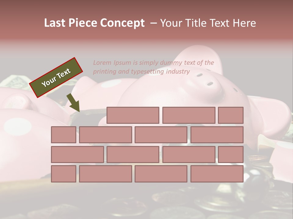 Bills Dollars Pennies PowerPoint Template