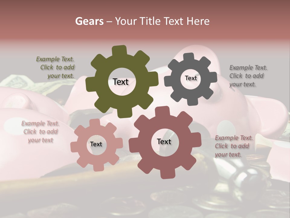 Bills Dollars Pennies PowerPoint Template