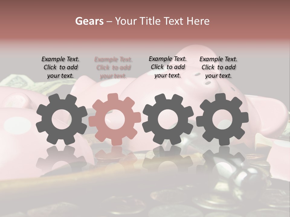 Bills Dollars Pennies PowerPoint Template