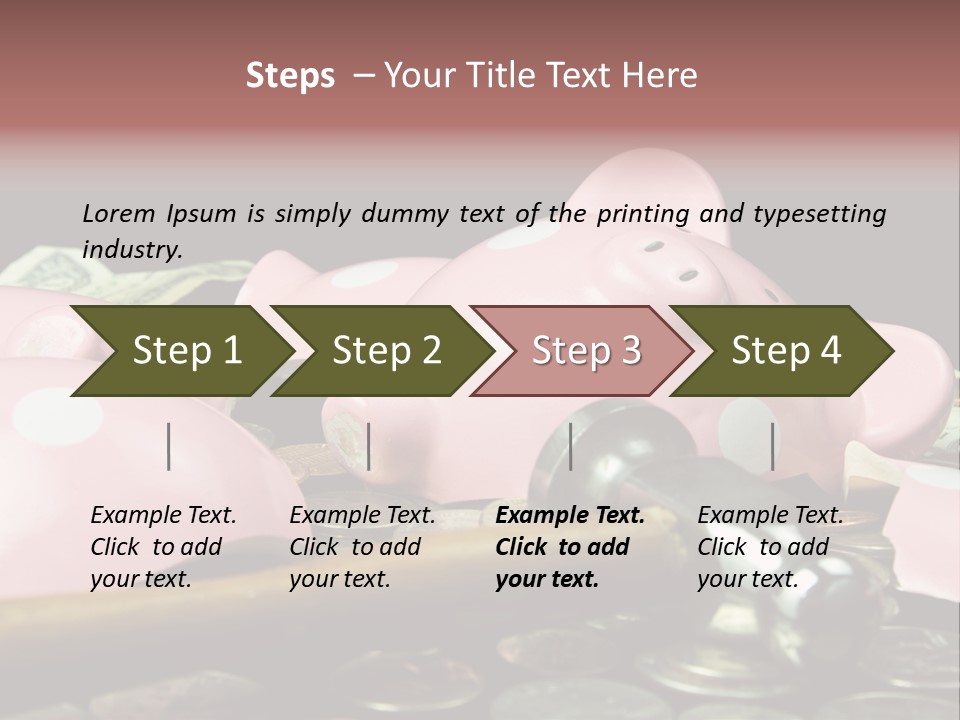 Bills Dollars Pennies PowerPoint Template