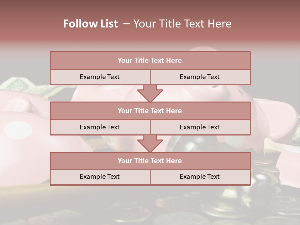 Bills Dollars Pennies PowerPoint Template