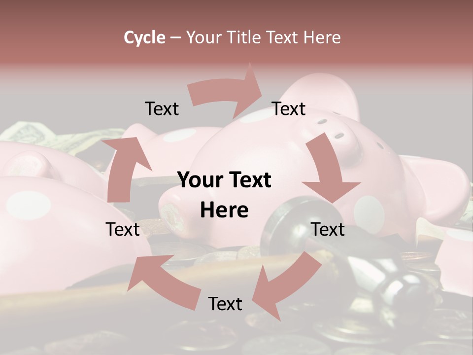 Bills Dollars Pennies PowerPoint Template