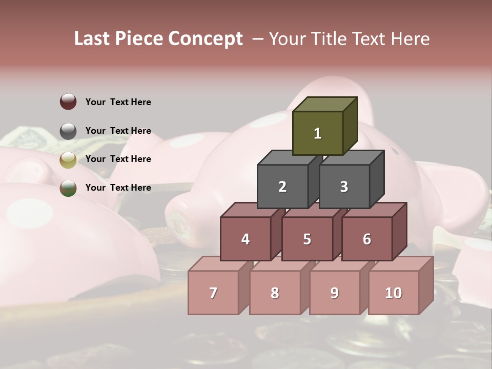 Bills Dollars Pennies PowerPoint Template