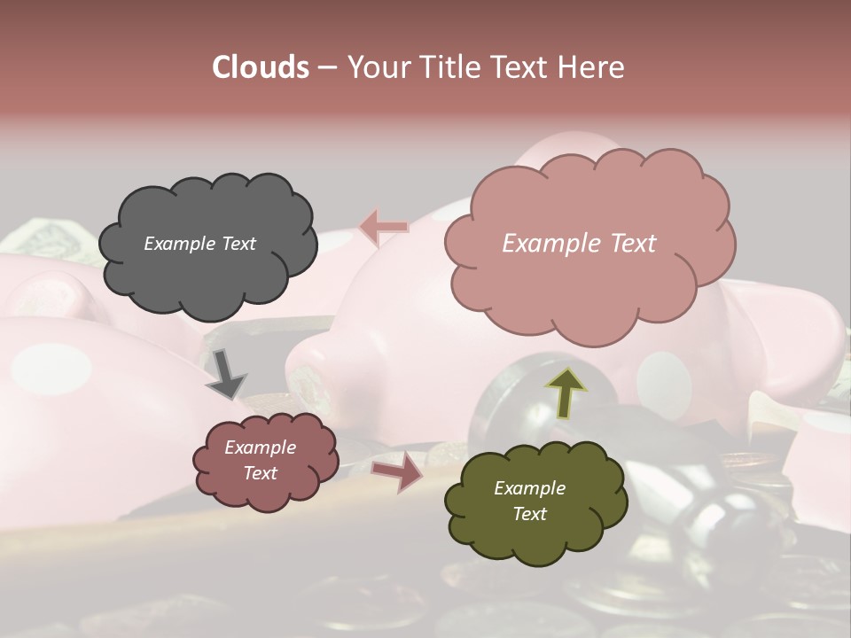 Bills Dollars Pennies PowerPoint Template