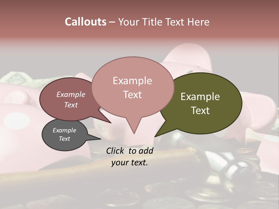 Bills Dollars Pennies PowerPoint Template