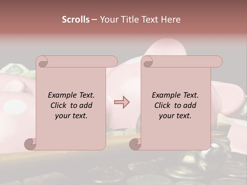 Bills Dollars Pennies PowerPoint Template