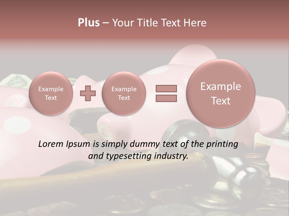 Bills Dollars Pennies PowerPoint Template