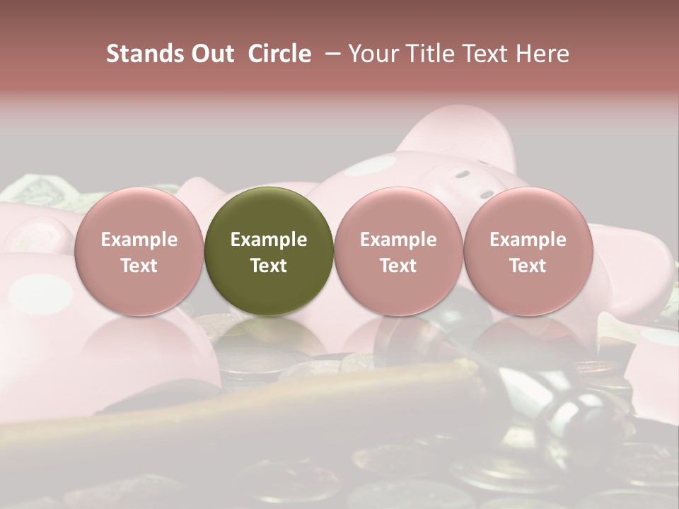 Bills Dollars Pennies PowerPoint Template