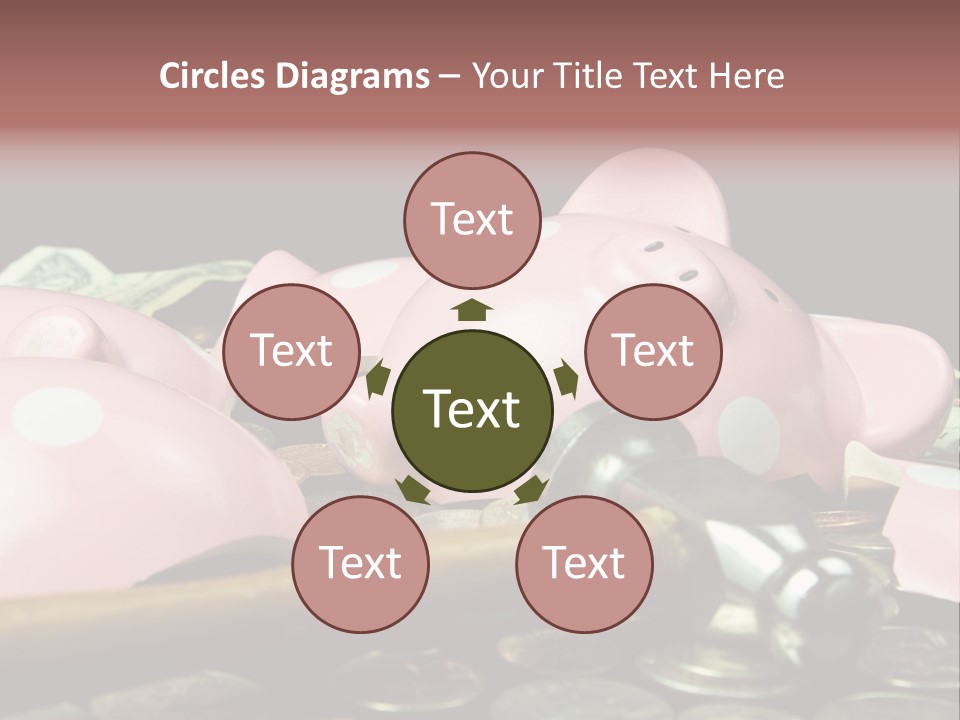 Bills Dollars Pennies PowerPoint Template