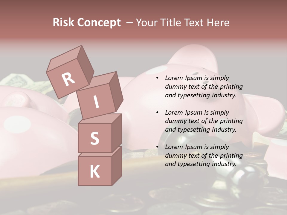 Bills Dollars Pennies PowerPoint Template