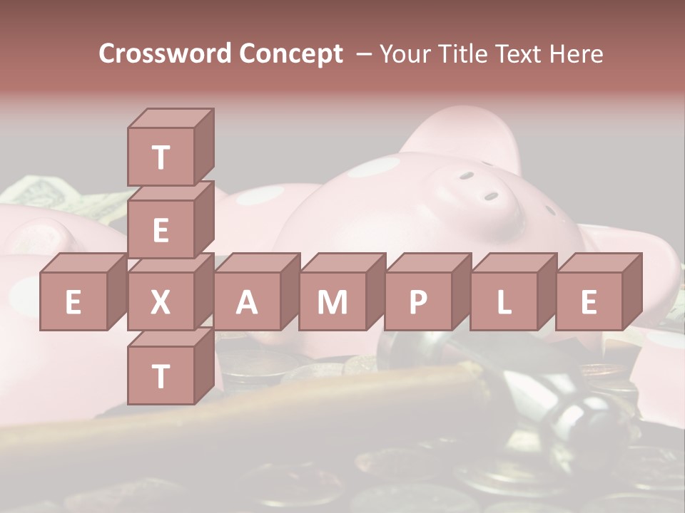 Bills Dollars Pennies PowerPoint Template