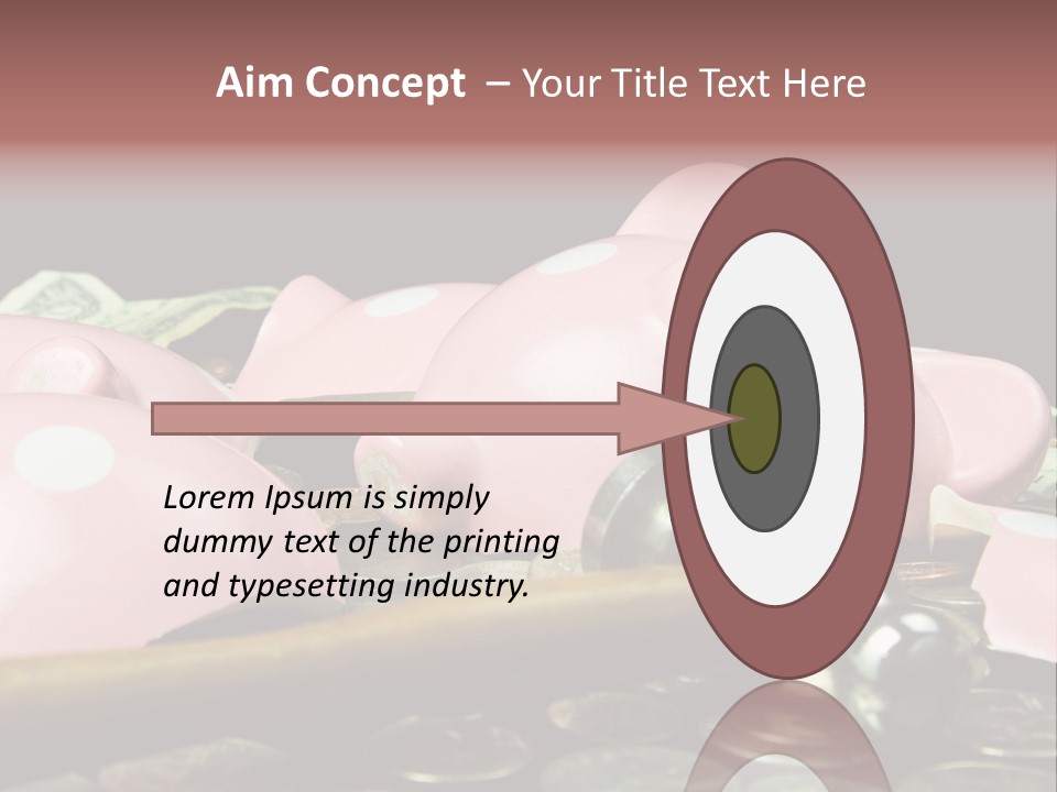 Bills Dollars Pennies PowerPoint Template