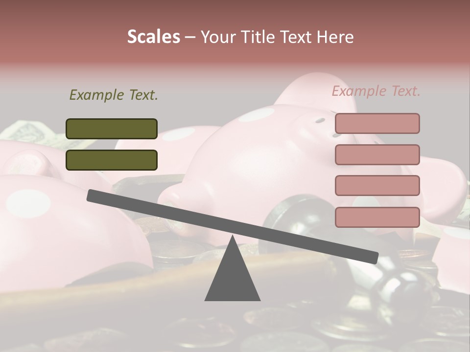 Bills Dollars Pennies PowerPoint Template