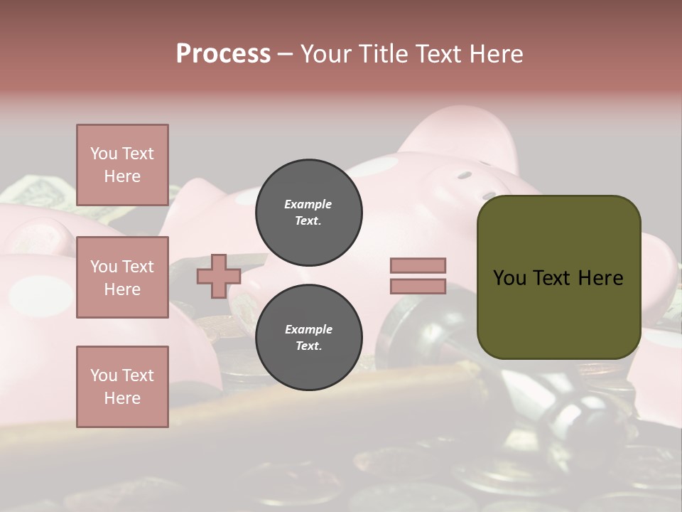 Bills Dollars Pennies PowerPoint Template