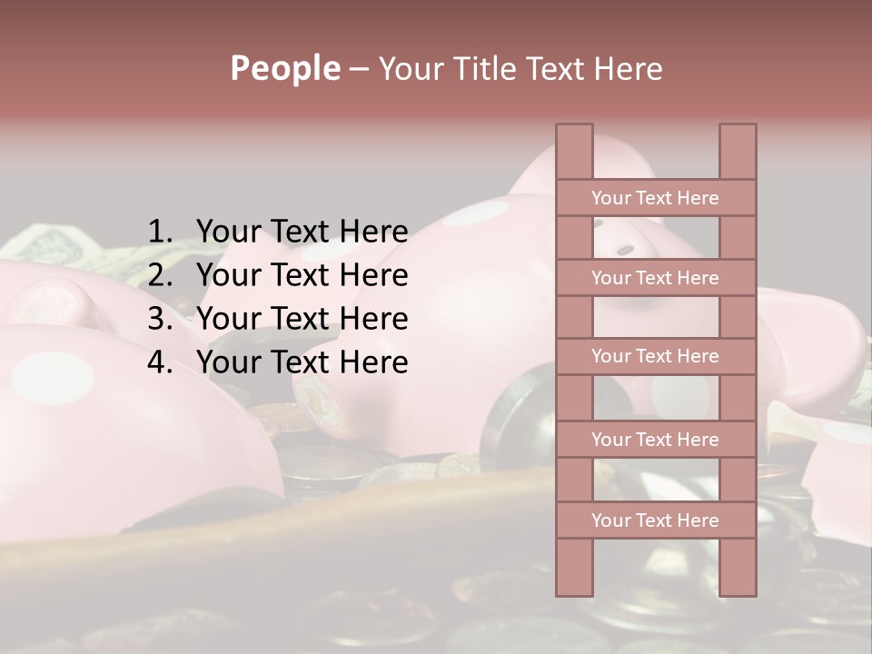 Bills Dollars Pennies PowerPoint Template