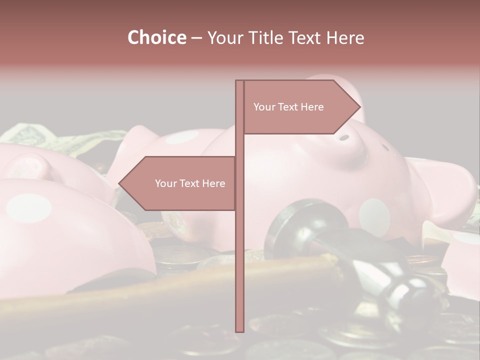 Bills Dollars Pennies PowerPoint Template