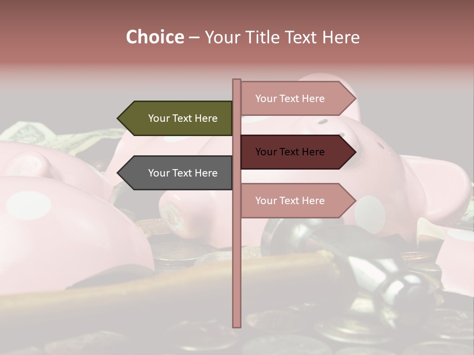 Bills Dollars Pennies PowerPoint Template