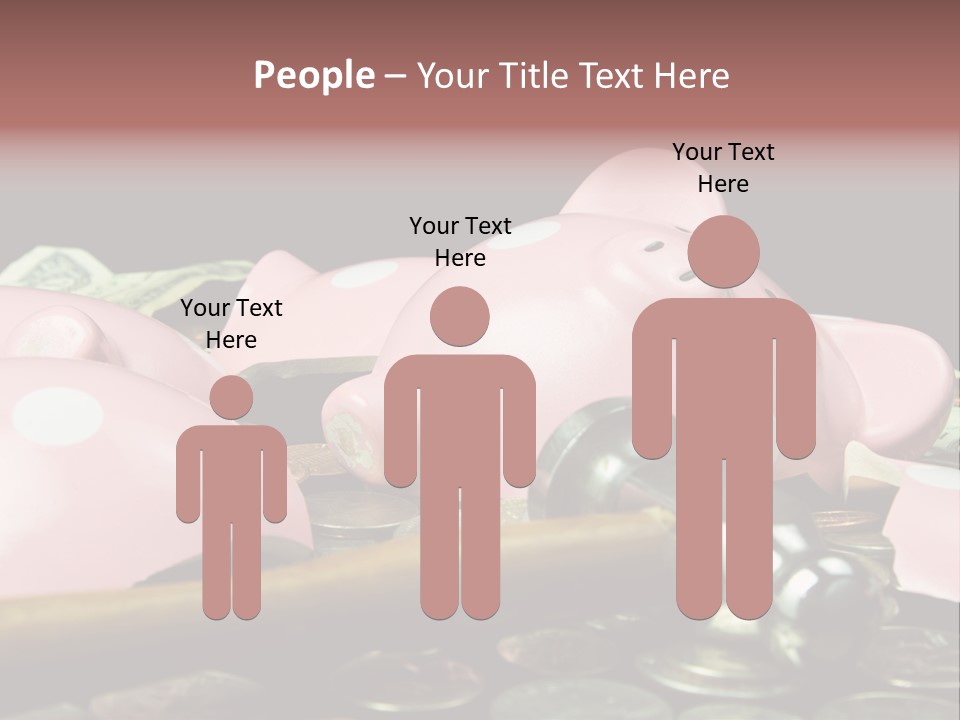 Bills Dollars Pennies PowerPoint Template