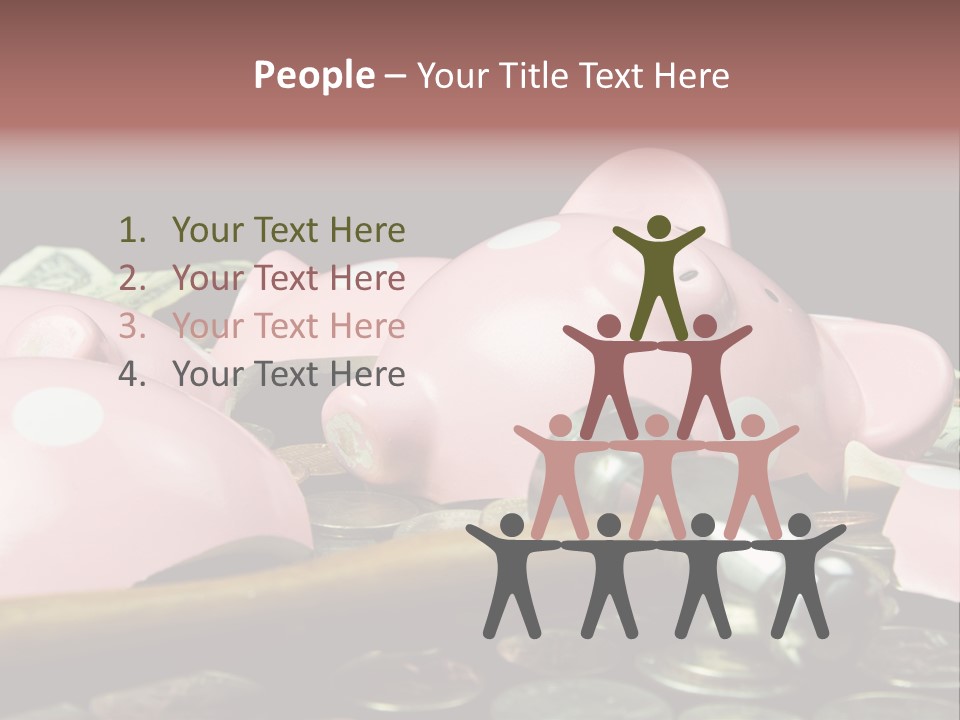 Bills Dollars Pennies PowerPoint Template