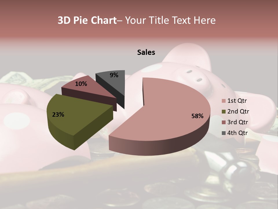 Bills Dollars Pennies PowerPoint Template