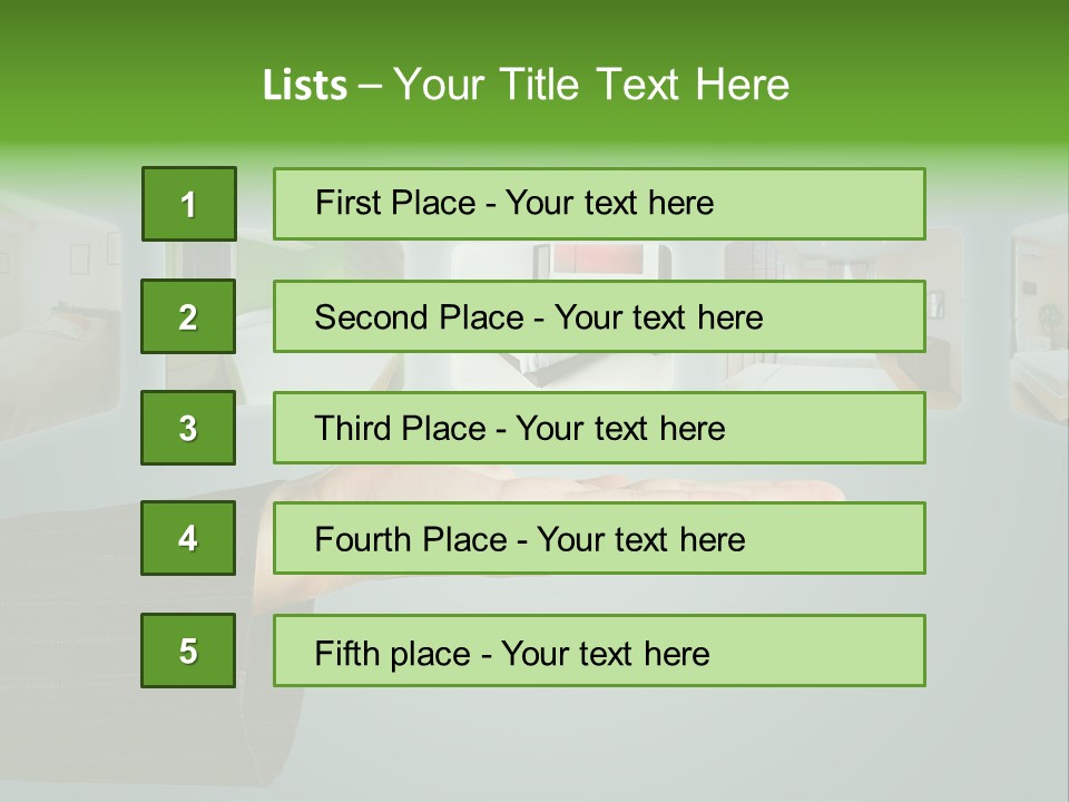 Modern Home Interior PowerPoint Template